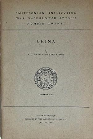 Image du vendeur pour China: Smithsonian Institution War Background Studies Number Twenty mis en vente par Moneyblows Books & Music