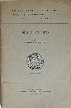 Bild des Verkufers fr Peoples of India: Smithsonian Institution War Background Studies Number Eighteen zum Verkauf von Moneyblows Books & Music