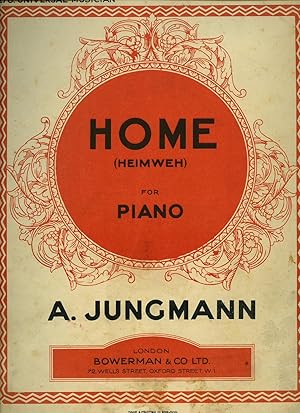 Immagine del venditore per Home [Heimweh] For Piano [Vintage Piano Sheet Music] venduto da Little Stour Books PBFA Member