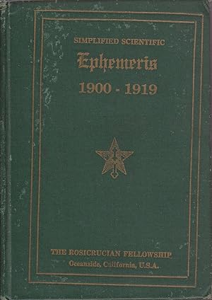 Simplified Scientific Ephemeris 1900-1919