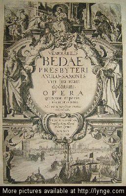 Seller image for Opera qoutquot reperiri potuerunt omnia: Hac ultima impressione ornatus in lucem edita. 8 Tomi. - [THE FIRST COMPLETE BEDE] for sale by Lynge & Sn ILAB-ABF