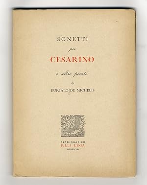 Sonetti per Cesarino e altre poesie.