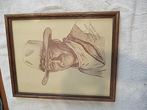 John Wayne (Framed Lithographic Portrait)