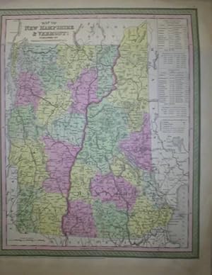 Seller image for Map of New Hampshire & Vermont for sale by Vashon Island Books