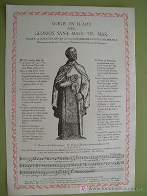 Seller image for GOIGS EN LLAOR DEL GLORIOS SANT MAGI DEL MAR VENERAT A TARRAGONA for sale by Librera Maestro Gozalbo