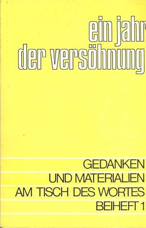 Seller image for Ein Jahr der Vershnung - Gedanken und Materialien am Tisch des Wortes - Beiheft for sale by Online-Buchversand  Die Eule