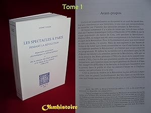 Les Spectacles à Paris pendant la Révolution : Répertoire analytique, chronologique et bibliograp...