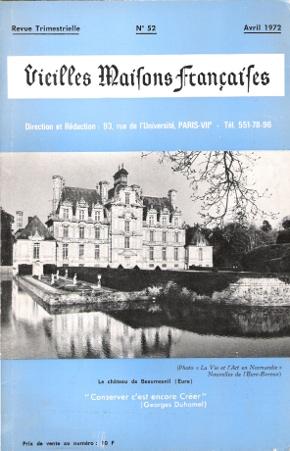 Vieilles Maisons Françaises n° 52 . Avril 1972 : Les Châteaux Privés - Le Paysage Breton - Le Des...