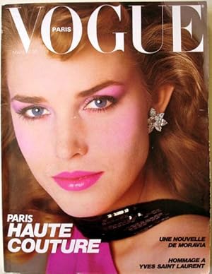 VOGUE PARIS N° 624. Mars 1982. Hommage à Yves Saint-Laurent.