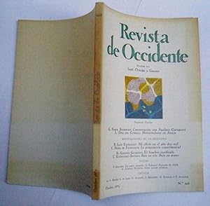 Immagine del venditore per REVISTA DE OCCIDENTE n 103. Conversacin Con Paulino Garagorri; Historiadores En Rusia; Mi Oficio En El Ao Dos Mil; La Psiquiatra Experimental; El Hombre Cosificado; Bajo Su Ojo. Bajo Su Mano venduto da La Social. Galera y Libros