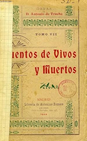 Imagen del vendedor de CUENTOS DE VIVOS Y MUERTOS a la venta por Le-Livre