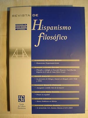 Seller image for Revista de Hispanismo Filosfico. N 13. Ao 2008 for sale by Librera Antonio Azorn