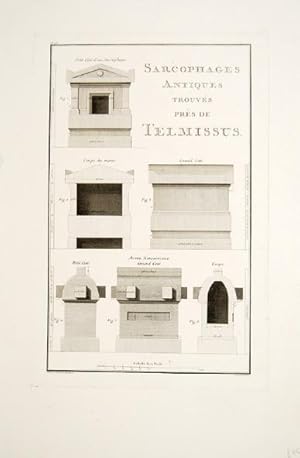 Imagen del vendedor de Sarcophages antiques trouvs prs de Talmissus. Pl.65. a la venta por Peter Harrington.  ABA/ ILAB.