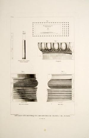 Imagen del vendedor de Dtails Gomtriques des Restes du Temple de Junon. Pl. 64. a la venta por Peter Harrington.  ABA/ ILAB.