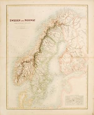 Imagen del vendedor de Sweden and Norway with Russian Finland. a la venta por Peter Harrington.  ABA/ ILAB.