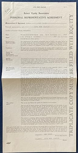 Archive of letters and documents (1935-39), related to her career