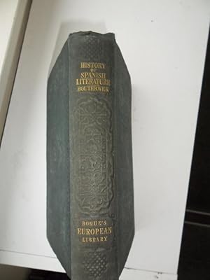 Seller image for History of Spanish Literature for sale by Clement Burston Books