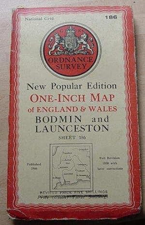 Bodmin and Launceston - One Inch Map - Sheet 186
