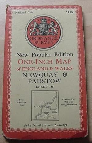 Newquay & Padstow - One Inch Map - Sheet 185