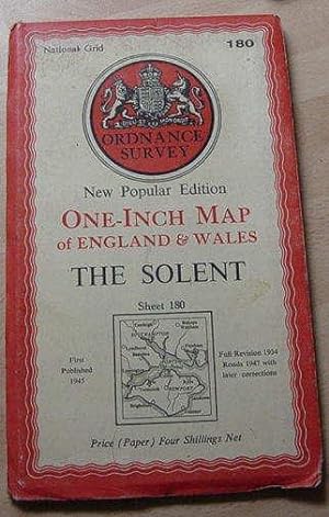 New Popular Edition One Inch Map of England & Wales - The Solent - Sheet 180