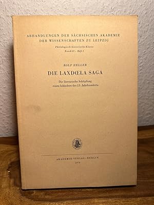 Immagine del venditore per Die Laxdoela Saga. Die literarische Schpfung eines Islnders des 13. Jahrhunderts. venduto da Antiquariat an der Nikolaikirche