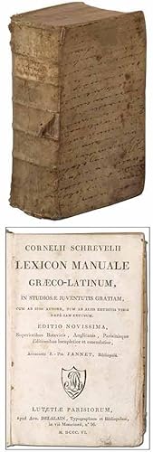 Bild des Verkufers fr Lexicon Manuale Grco-Latinum, in Studios Juventutis Gratiam zum Verkauf von Between the Covers-Rare Books, Inc. ABAA