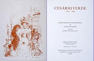 Seller image for Cesrio Verde (1855-1886). O Sentimento dum Ocidental & Cristalizaes / Traduit par Pierre Leglise-Costa.- Publi  l'occasion de la sance commmorative du centenaire de la mort du pote, ralise le jeudi 17 avril 1986 for sale by Lirolay