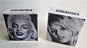 Bild des Verkufers fr Decompose/Recompose: Resurrect: images of Marilyn Monroe & Bridgett Bardo: (tiny illustrated box/ephemera by Alex Guofeng Cao) zum Verkauf von DR Fine Arts
