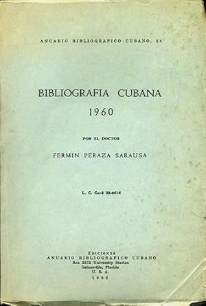 Imagen del vendedor de Bibliografia Cubana 1960 a la venta por Kaaterskill Books, ABAA/ILAB