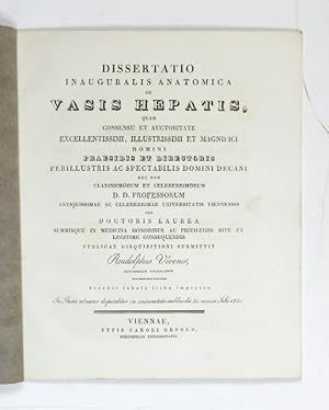 Dissertatio inauguralis anatomica de vasis hepatis [.].