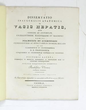 Dissertatio inauguralis anatomica de vasis hepatis [.].