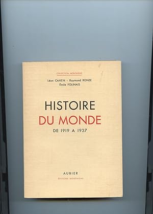 HISTOIRE DU MONDE DE 1919 à 1937.