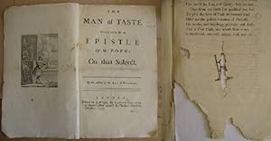 Seller image for The Man Of Taste. Occasion'd By An Epistle Of Mr Pope's On That Subject for sale by Eastleach Books