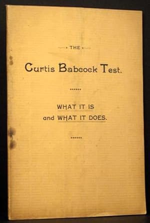 The Curtis Babcock Milk Test