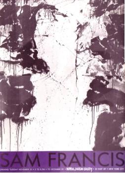 SAM FRANCIS EXHIBITION POSTER: MARTHA JACKSON GALLERY (1957)