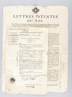 Lettres Patentes du Roi, sur un Décret de l'Assemblée Nationale, qui ordonnent l'exécution des di...