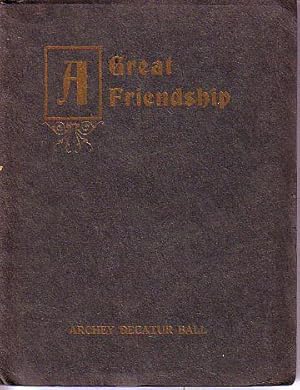 Seller image for A Great Friendship for sale by Monroe Bridge Books, MABA Member