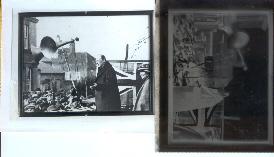 Immagine del venditore per Portrait of Winston S. Churchill Speaking. [Negative & Photographic Print of an Earlier Photographic Image]. venduto da Peter Keisogloff Rare Books, Inc.