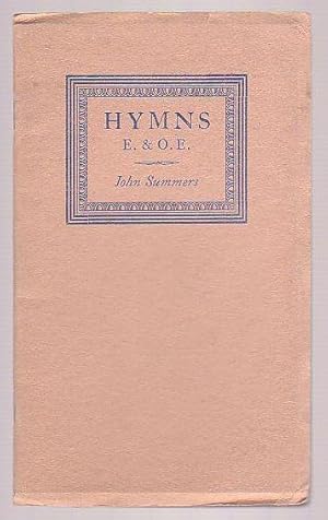 Image du vendeur pour Hymns E. & O.E. mis en vente par Renaissance Books, ANZAAB / ILAB