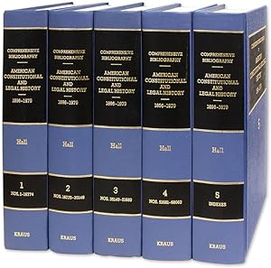 Bild des Verkufers fr A Comprehensive Bibliography of American Constitutional and Legal. zum Verkauf von The Lawbook Exchange, Ltd., ABAA  ILAB