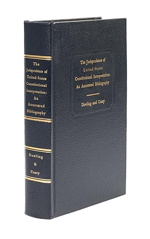 Immagine del venditore per The Jurisprudence of United States Intrepretation: An Annotated. venduto da The Lawbook Exchange, Ltd., ABAA  ILAB