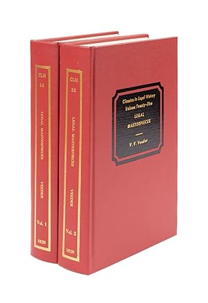 Image du vendeur pour Legal Masterpieces Specimens of Argumentation and Exposition By. mis en vente par The Lawbook Exchange, Ltd., ABAA  ILAB