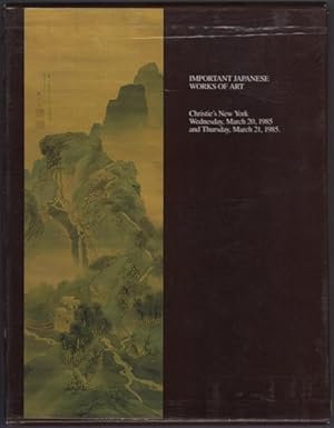 Important Japanese Works of Art. Wednesday March 20 1985 and Thursday, March 21, 1985. Six Volumes