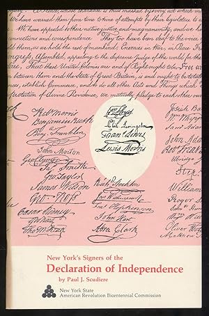 Bild des Verkufers fr New York's Signers of the Declaration of Independence zum Verkauf von Between the Covers-Rare Books, Inc. ABAA