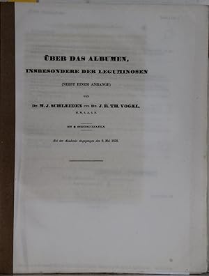 Seller image for ber das Albumen, insbesondere der Leguminosen (Nebst einem Anhange). for sale by Antiquariat  Braun