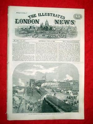 The Illustrated London News with a Supplement. No. 1264, 18 June 1864. Includes Railway Accidents...