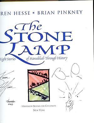 THE STONE LAMP: Eight Stories of Hanukkah (NEW, SIGNED 2X, FIRST PRINTING)