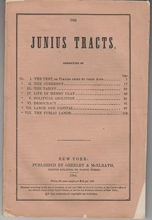 The Junius Tracts, No. 1 - No. 8
