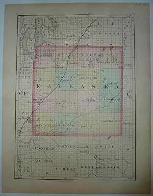 Map: Michigan County Map: Kalkaska County & Crawford County