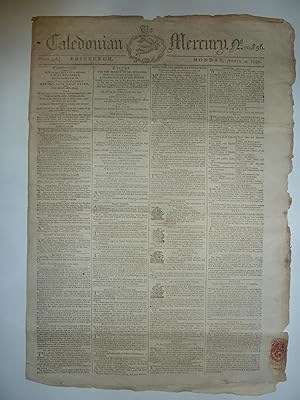 The Caledonian Mercury, April 4, 1791, Edinburgh, Scotland